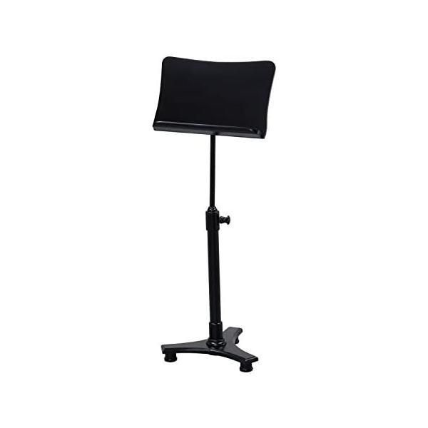 譜面台 高さ142cm 角度調節可能 マットブラック マイクスタンド