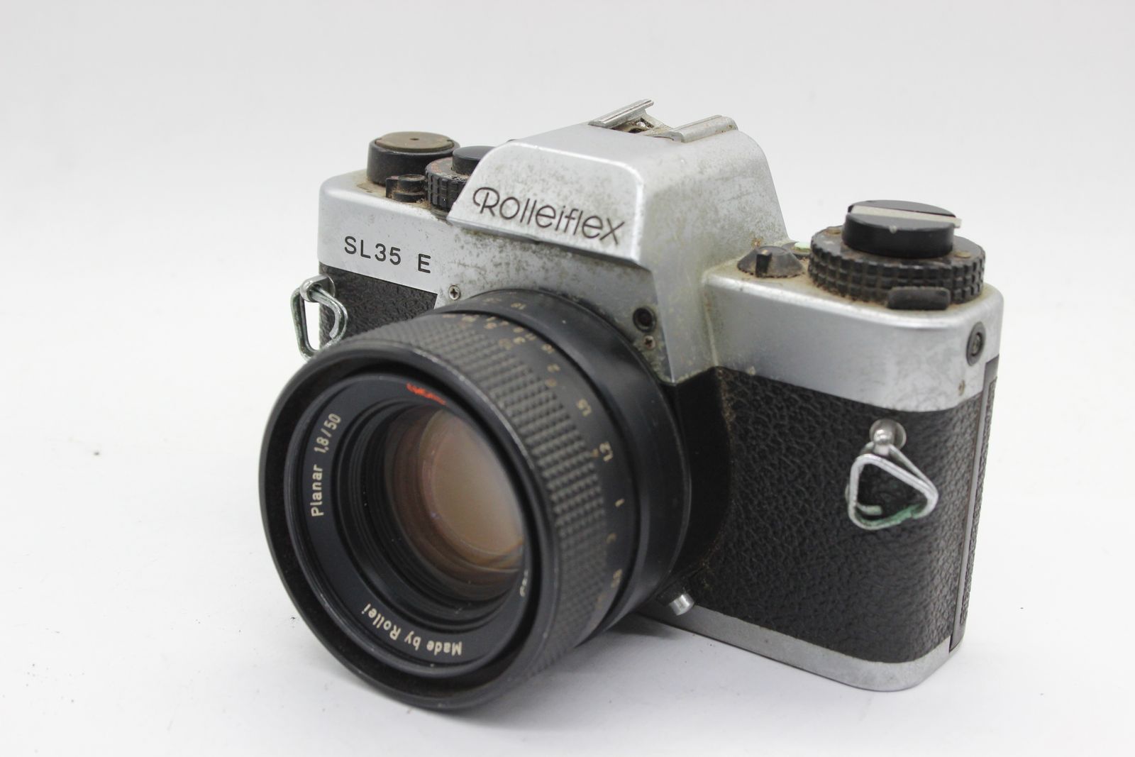 訳あり品】 ローライ Rolleiflex SL35E シルバー / HFT Planar 50mm F1