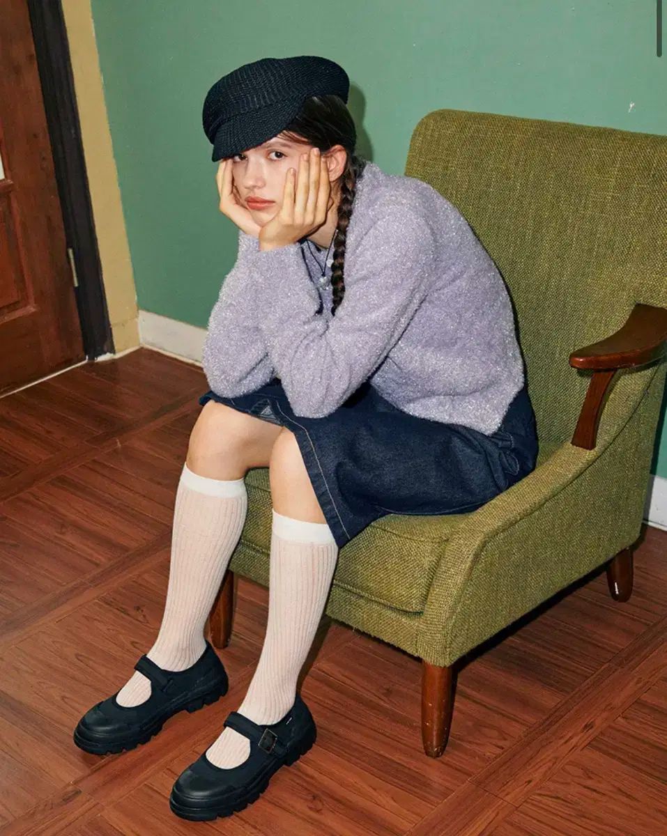 MACMOC マクモク クーイング MARY JANE メリージェーン ベルクロ スニーカーズ 黒