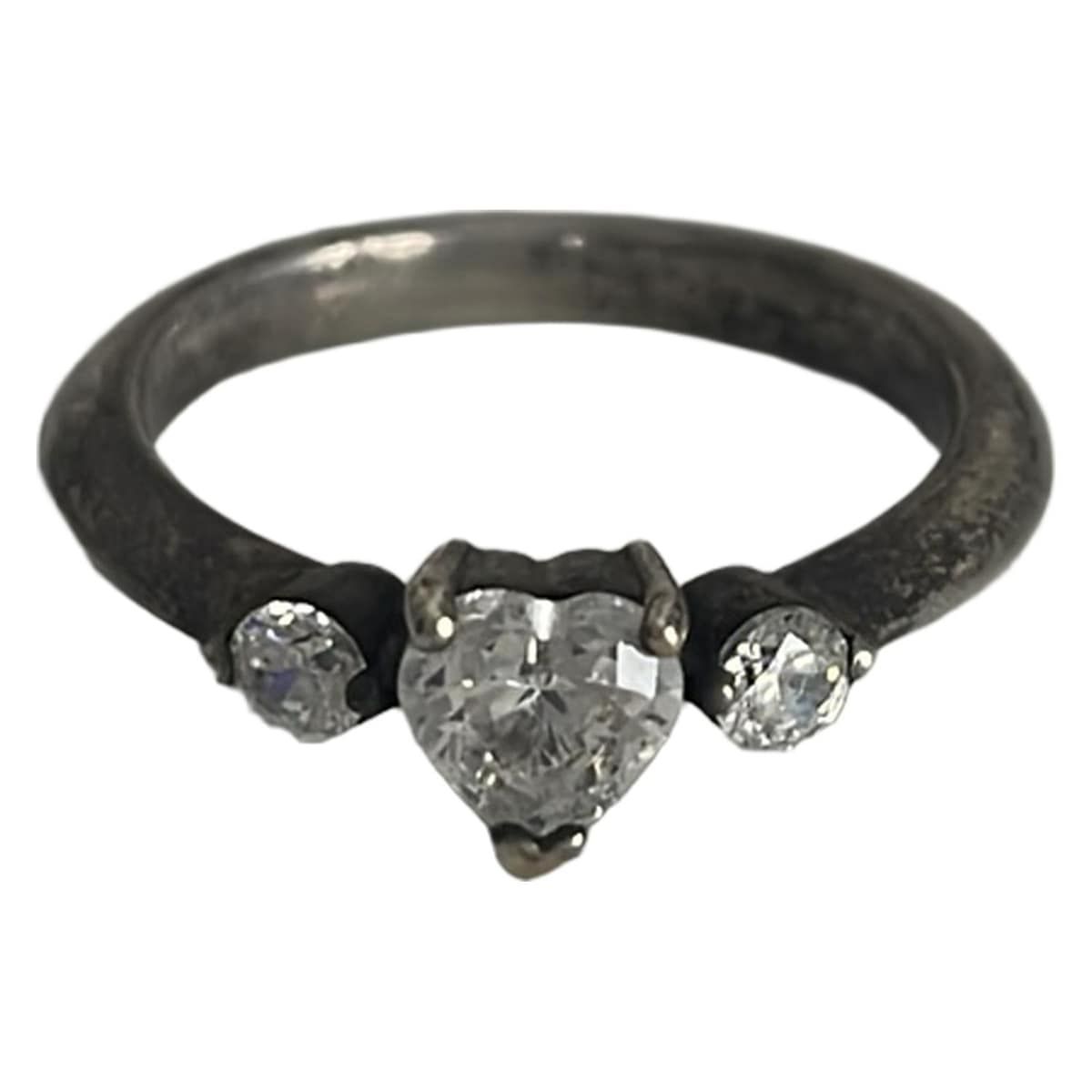 STAR JEWELRY スタージュエリー リング - K18YG×シルバー ハート