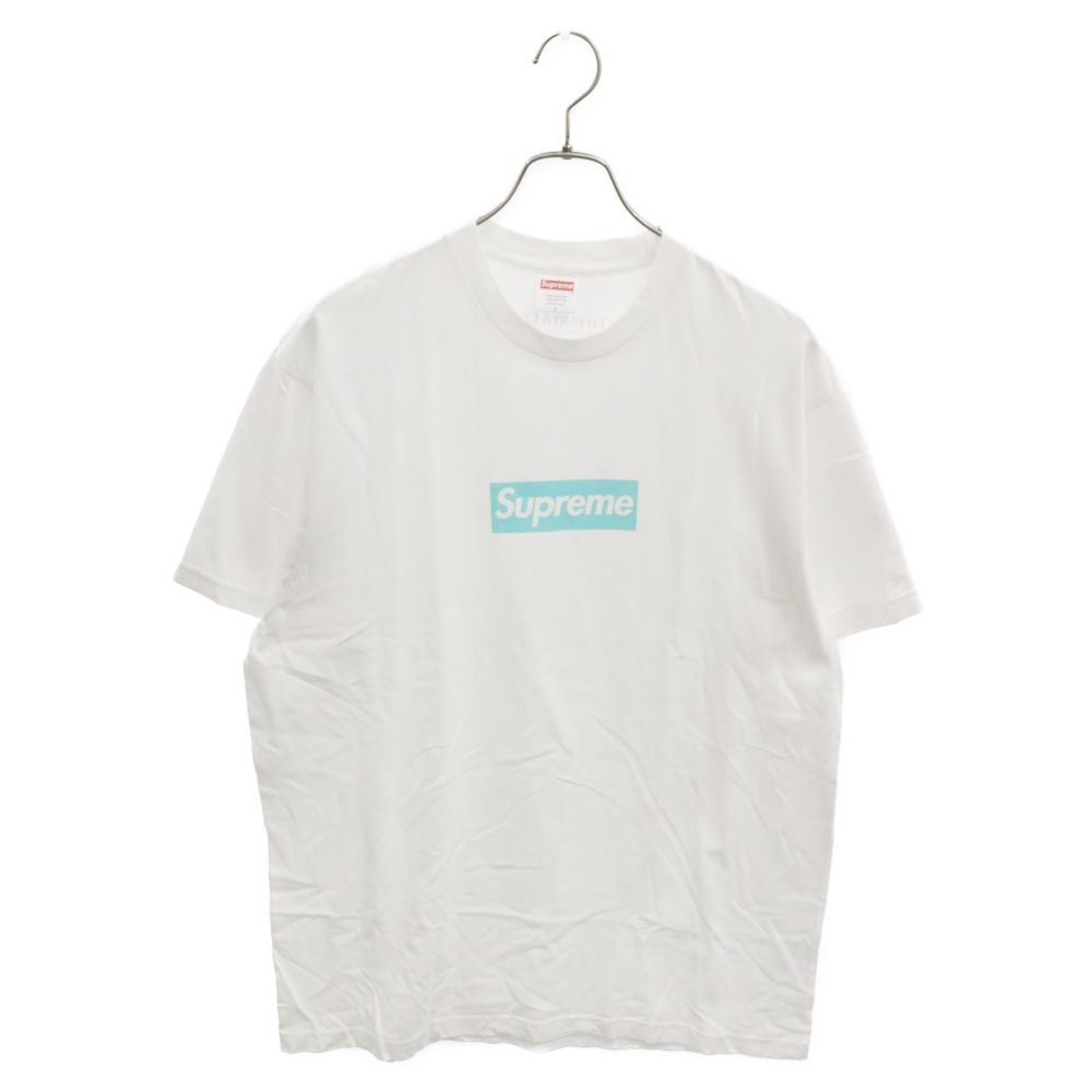 SUPREME (シュプリーム) 21AW × TIFFANYu0026Co. Box Logo Tee ティファニー ボックスロゴクルーネック半袖Tシャツ カットソー ホワイト