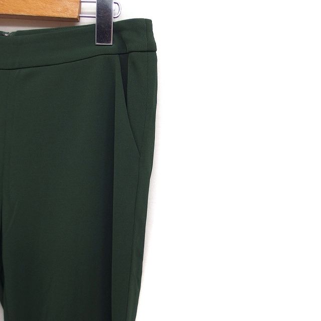 シビラ SYBILLA ストレッチ クロップド パンツ 無地 M グリーン