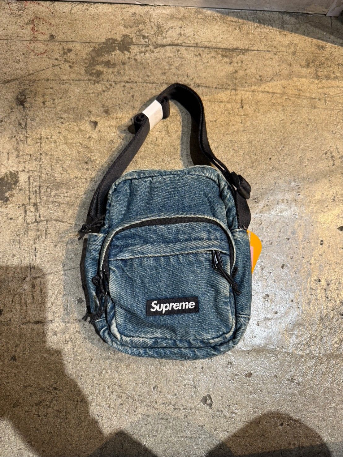 Supreme Denim Shoulder Bag indigo Blue