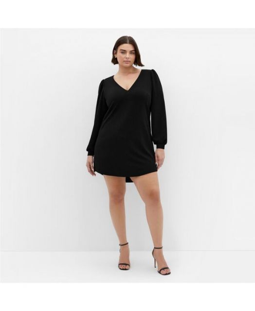 送料無料 シティーシック レディース ワンピース トップス Plus Size Quiero Mini Dress Black