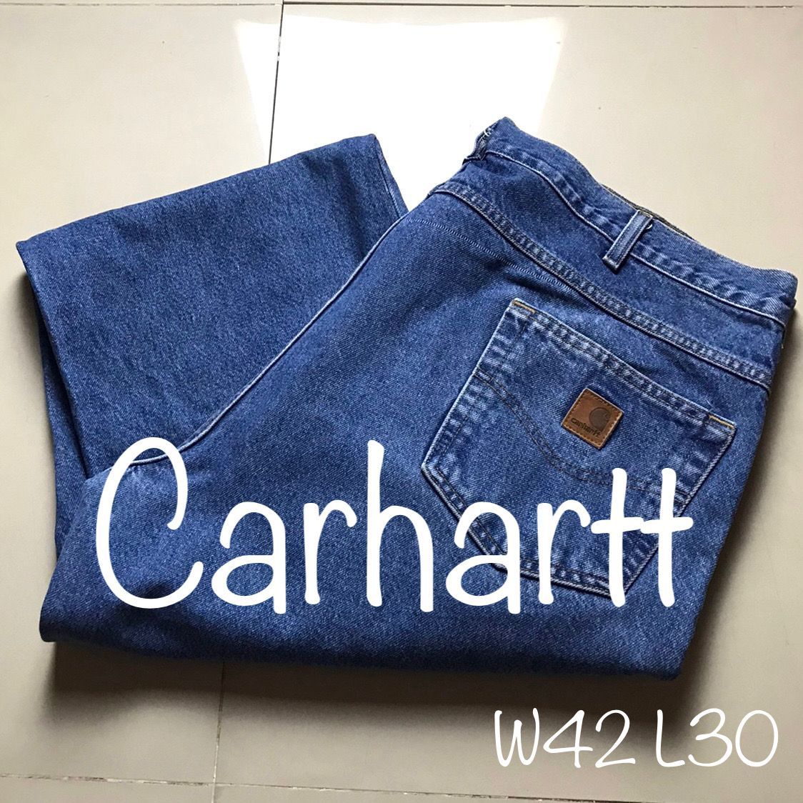 23【CARHARTT カーハート】W42 L30 古着 ペインターパンツ バギー 