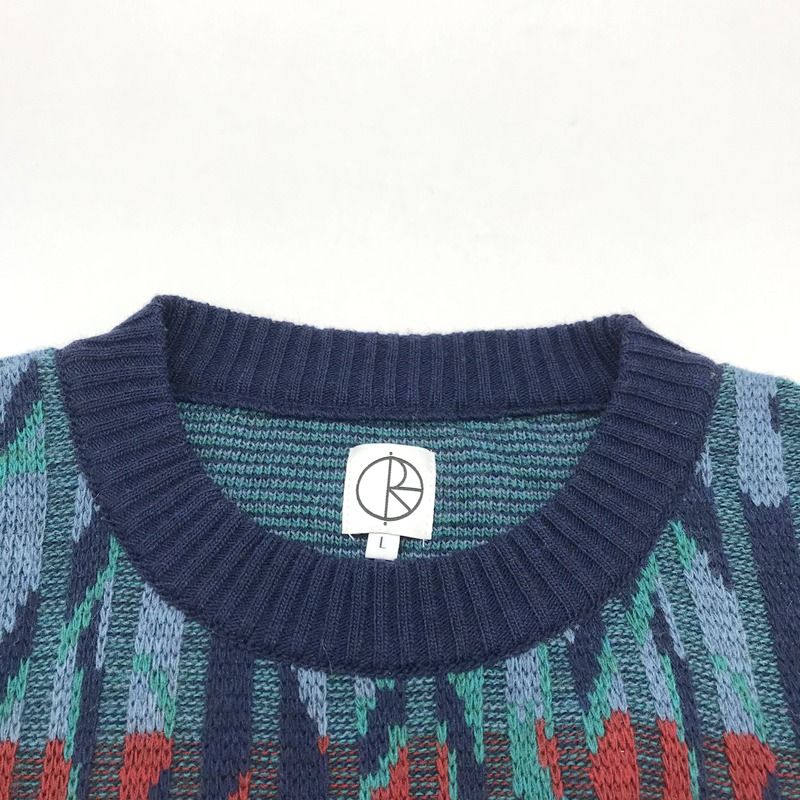 POLAR SKATE CO ニット paul knit sweater ウール セーター 総柄 長袖 古着 Lサイズ ポーラースケートカンパニー  トップス A11656◇ - メルカリ