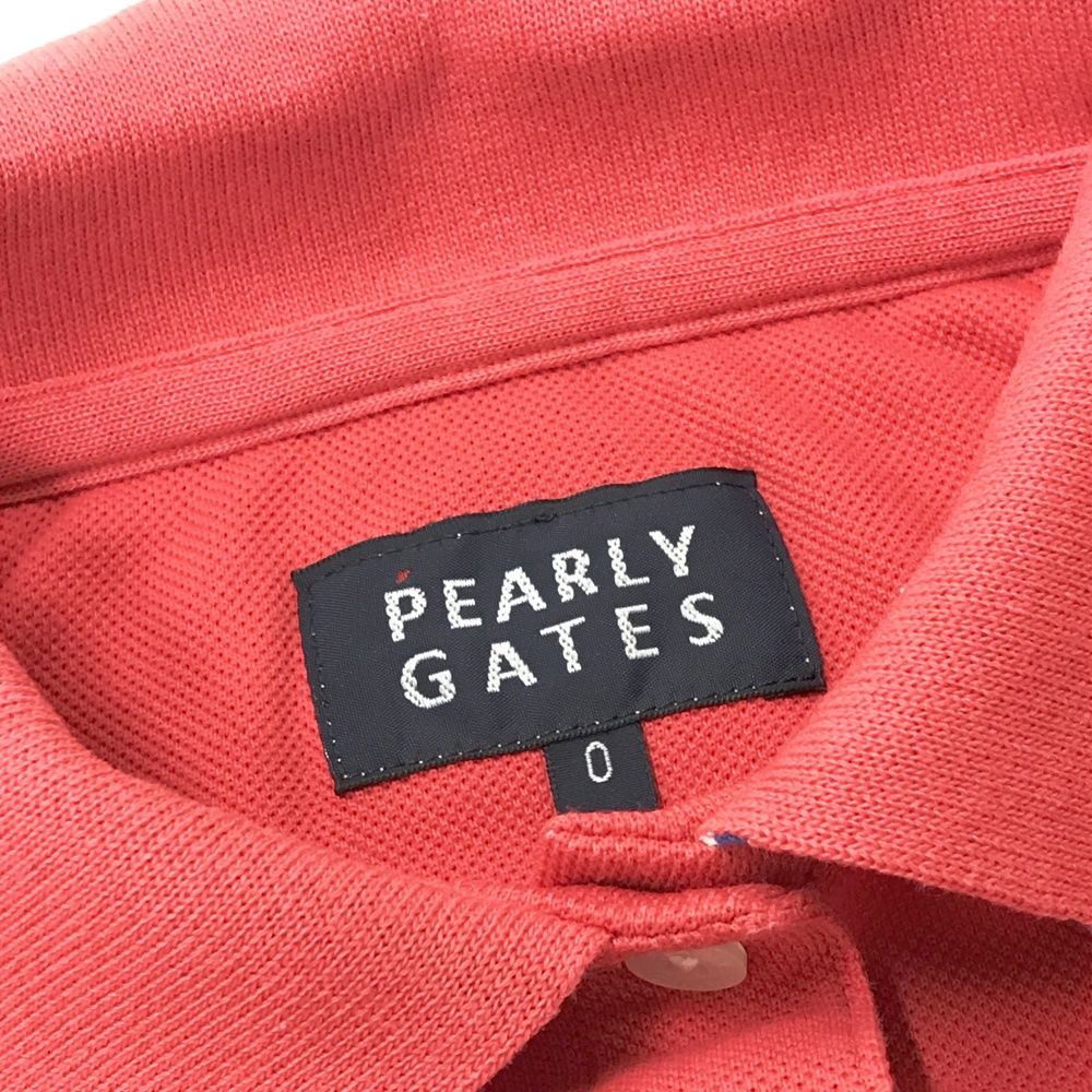サイズ：0 PEARLY GATES パーリーゲイツ 半袖ポロシャツ レッド系