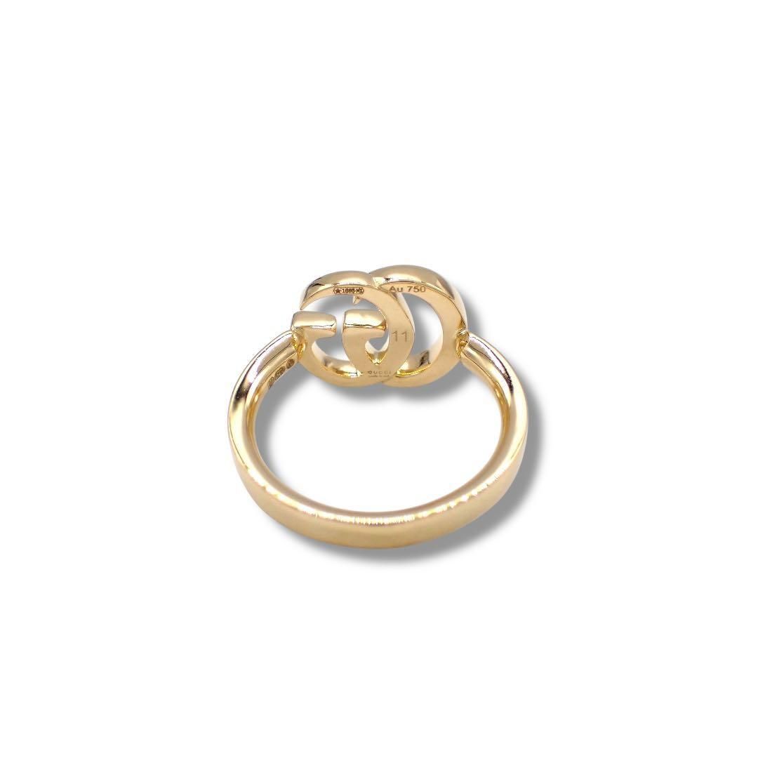 グッチ 11 ダブルG リング 750 K18YG イエローゴールド 4072 - メルカリ