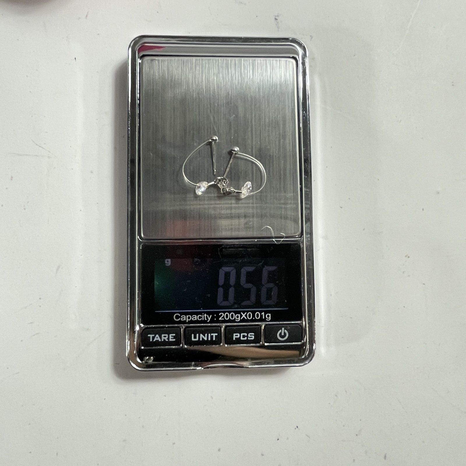 ☆ K14WG刻印 14金 ホワイトゴールド ワイヤーフープピアス 両耳ピアス