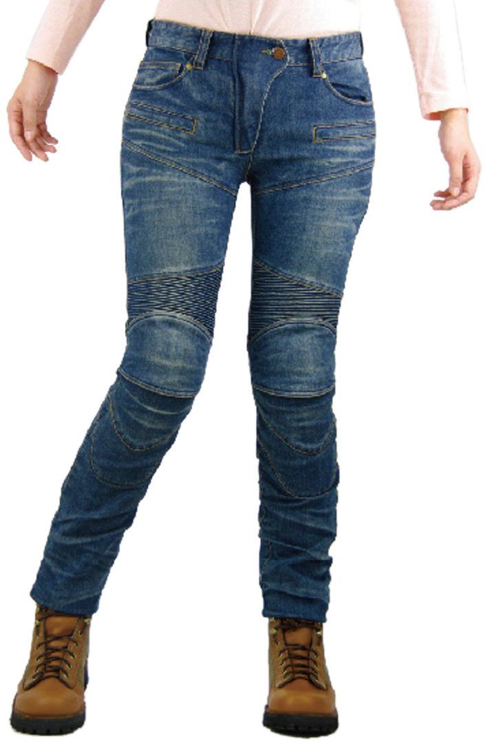 インディゴブルー WM スーパーフィットKVデニムジーンズ PK-718 春夏秋向け パンツ プロテクター バイク用 CE規格 コミネ KOMINE ストレッチ素材