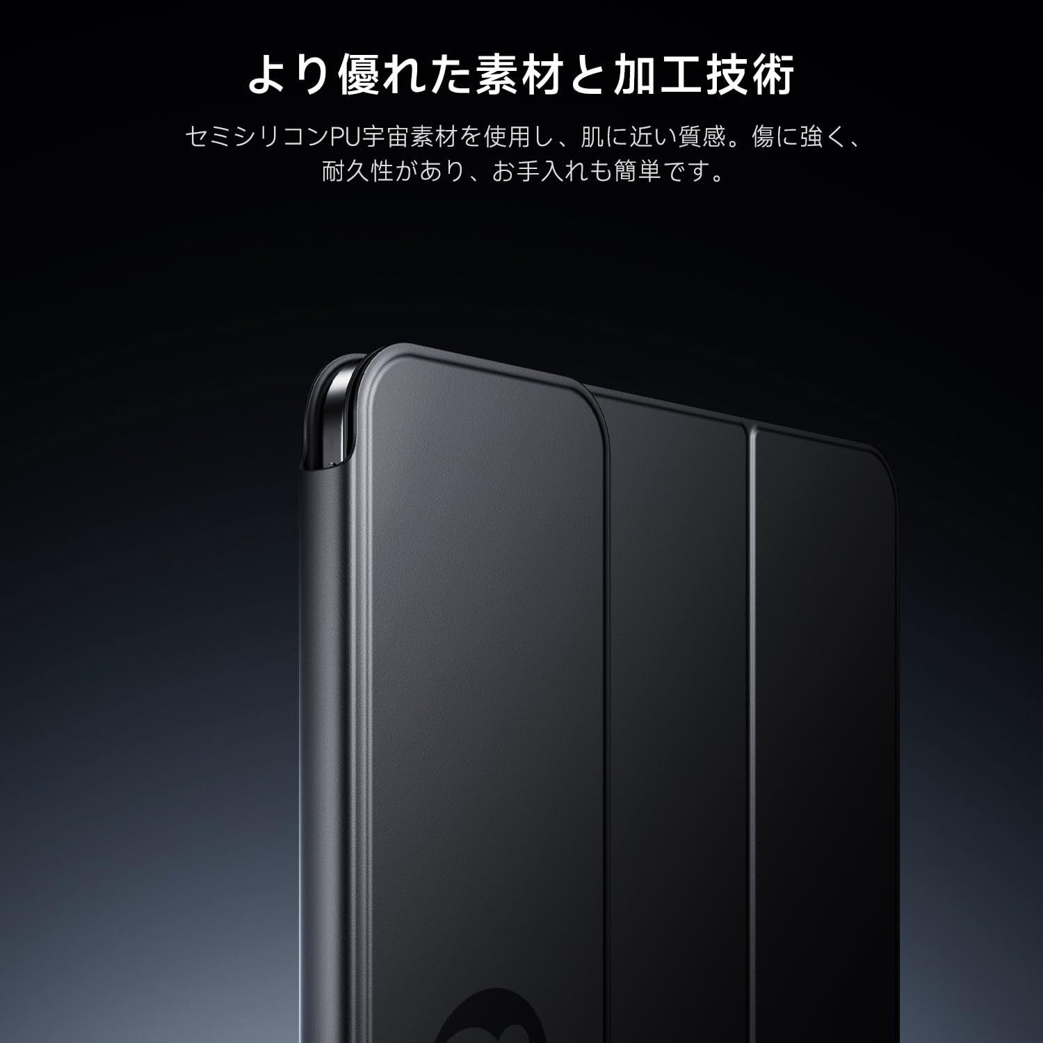 仕事や旅行に最適 英配列 超薄型軽量スマートフォリオ 全面タッチパッド スタイラスホルダー レンズ保護付き 2018-2025 第1 2 3 4世代 11インチ 11インチ M2 M3 ケースキーボード Air 対応 Air iPad 第4 5世代