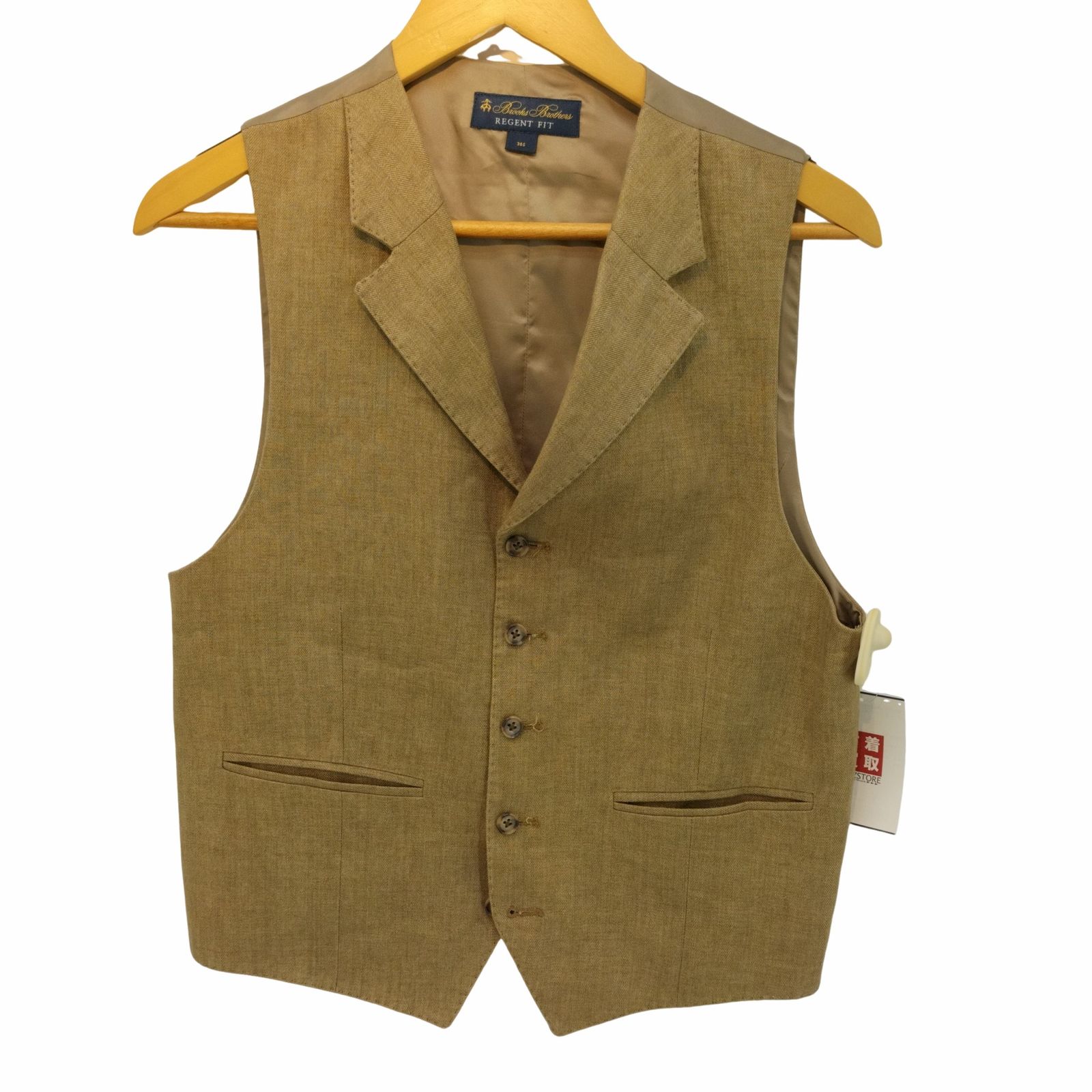ブルックスブラザーズ BROOKS BROTHERS REGENT FIT リネン切替 ベスト 