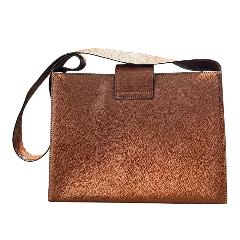 CELINE ブラウンレザー ショルダーバッグ セリーヌ CELINE ショルダーバッグ ブラウン レザー レディース