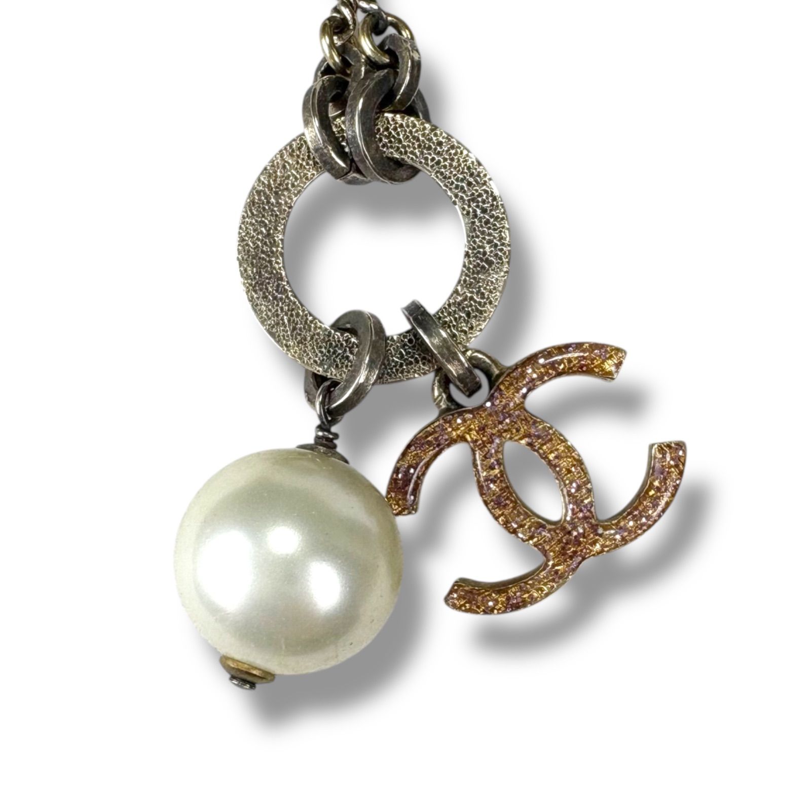 シャネル CHANEL ネックレス ココマーク パール ロゴ入り 09 C 