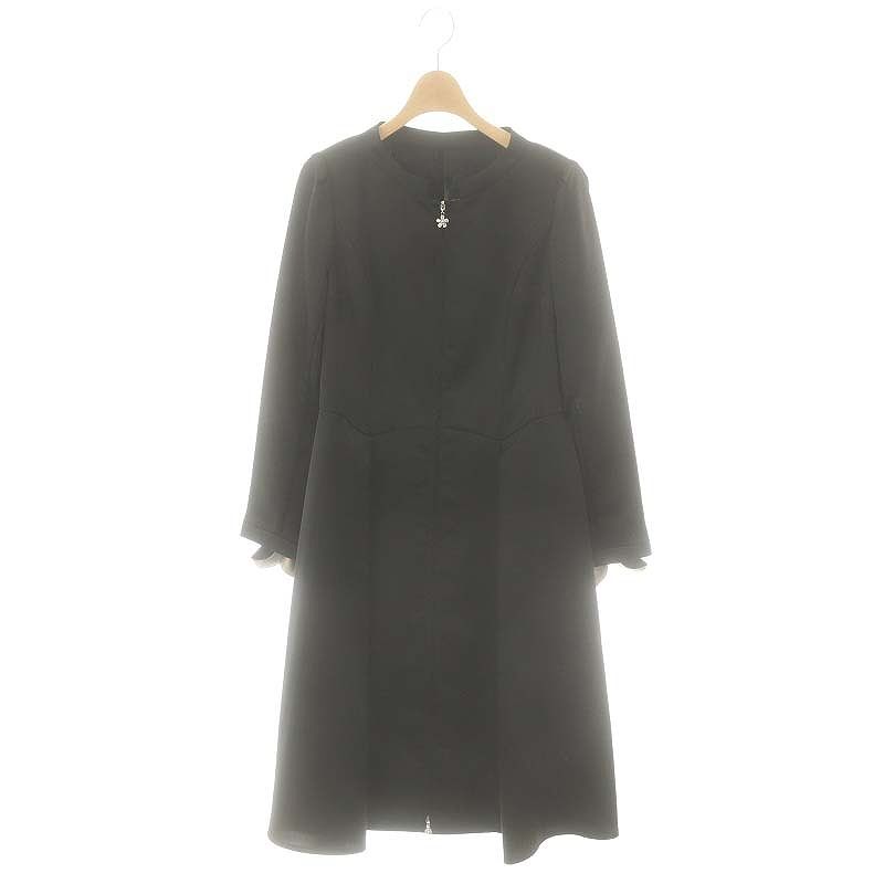 rene ルネ プリマコート ブラック 34 ルネ Rene プリマコート スプリングコート ロング 34 ブラック /ES