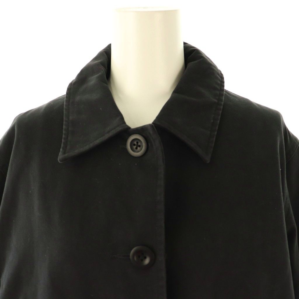 美品MHL マーガレットハウエル　厚手ジャケットコート　黒 MHL. - MHL. マーガレットハウエル BASIC MELTON ステンカラー