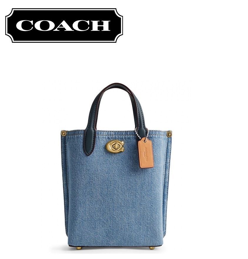 コーチアウトレット】COACHバッグ CR677 デニム インディゴ トート  