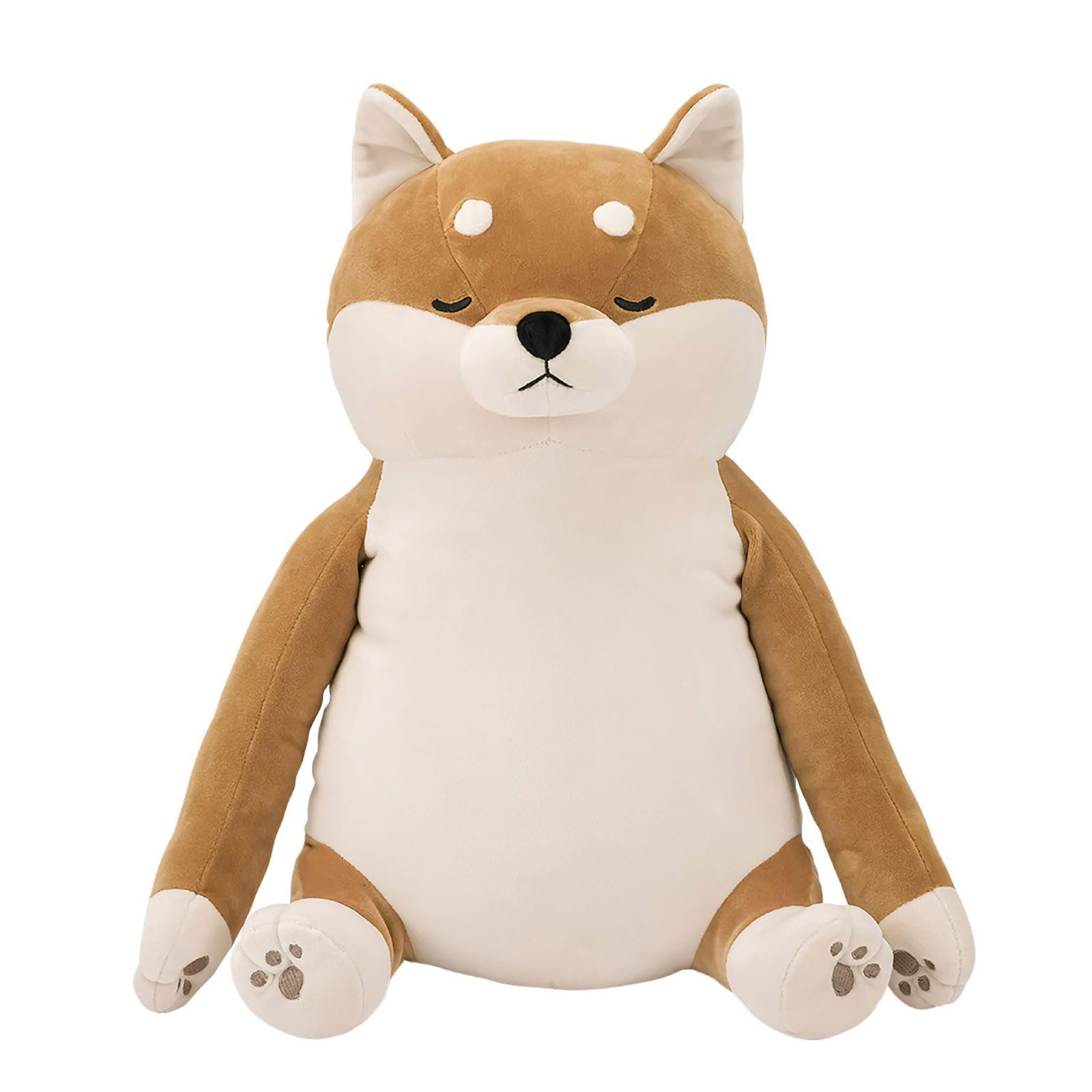 【特価セール】ポリエステル プレミアムねむねむアニマルズ 柴犬のコタロウ 背筋ピーン抱きまくら (全長約40cm) 姿勢サポート りぶはあと 猫背改善 78756-44