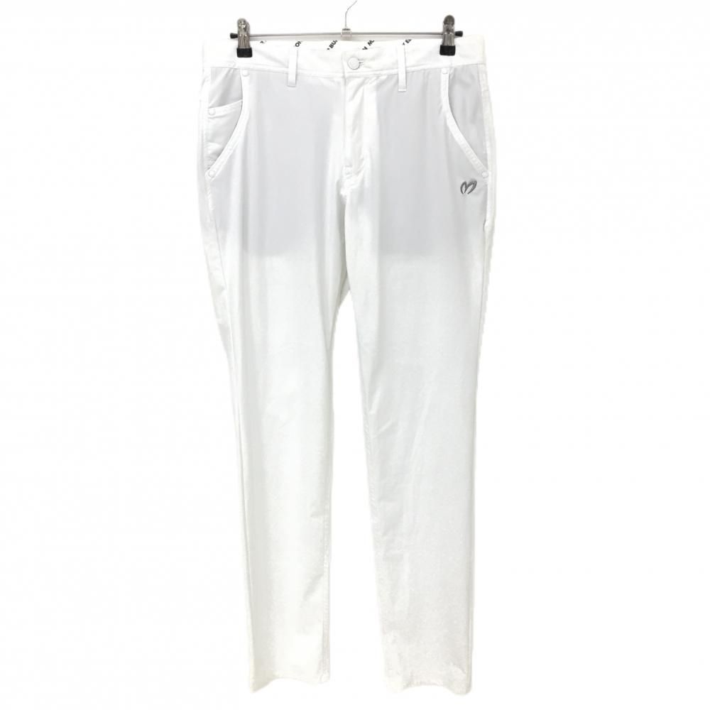 美品】マスターバニー パンツ 白 ロゴシルバー刺しゅう メンズ 5