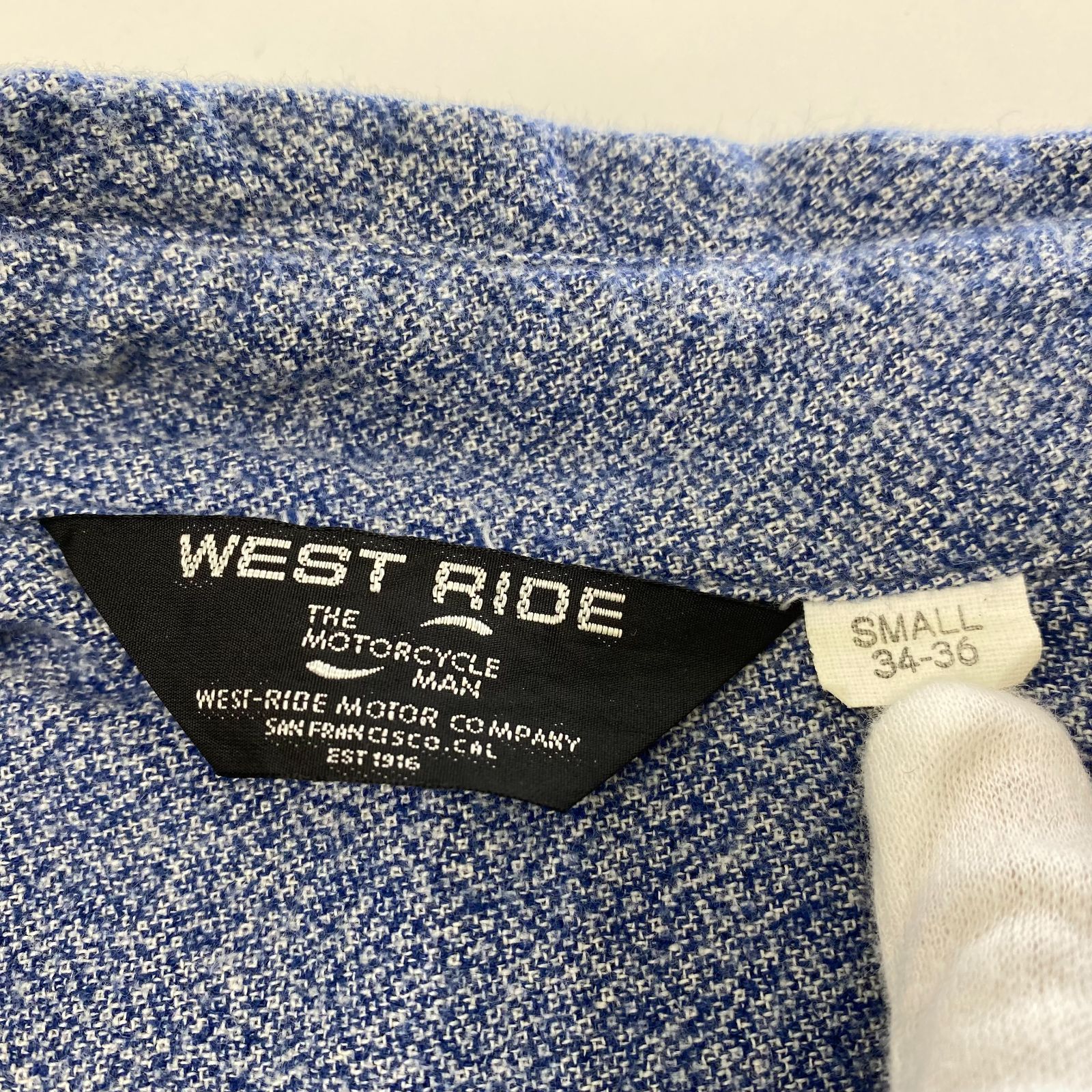 WEST RIDE 半袖シャツ サイズ:34-36(SMALL) ブルー - メルカリ