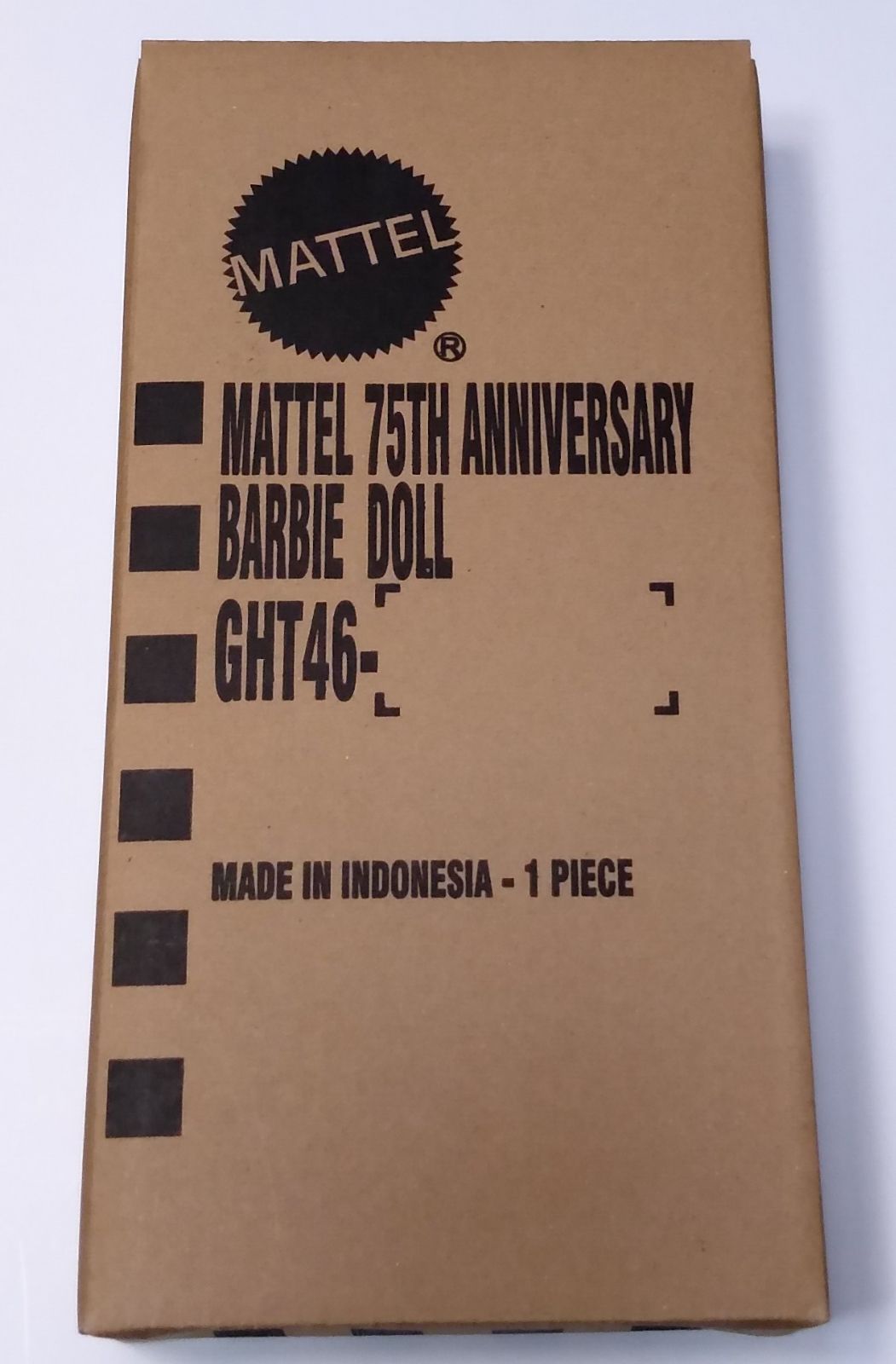 マテル75周年アニバーサリーバービー　25000体限定生産　バービー人形　ドール