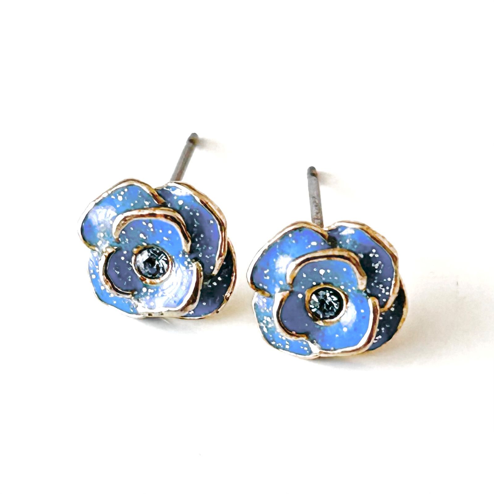 ANNA SUI アナスイ ローズ＆バタフライマルチWAYスイングピアス ブルー 