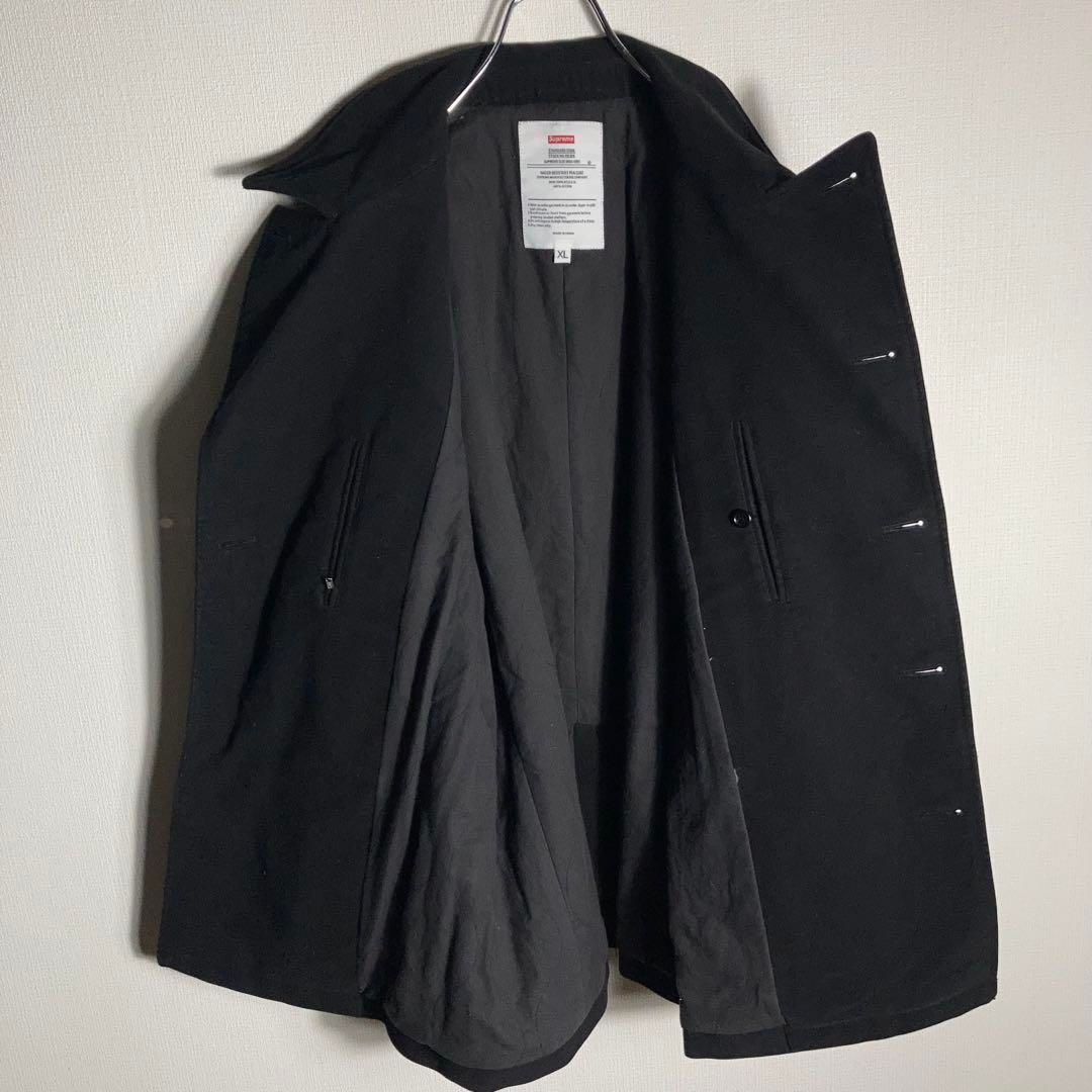Supreme ピーコート M ブラック SUPREME ピーコート ダブルコート 黒 XL - メルカリ