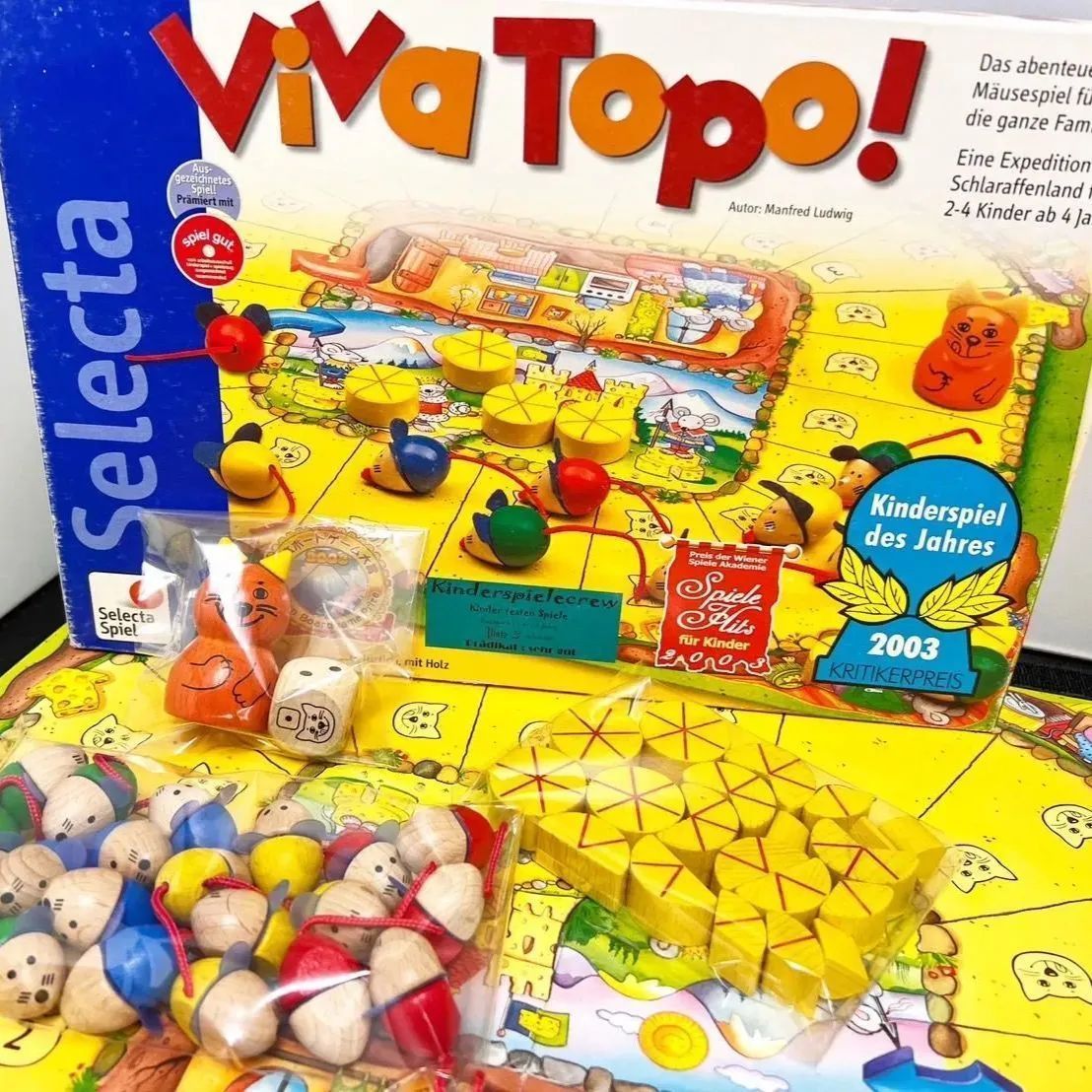 Viva Topo! ビバトッポ ねことねずみの大レース ドイツのボードゲーム - メルカリ