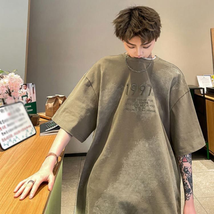 ストリート タイダイ柄 メンズ 半袖Tシャツ オーバーサイズ