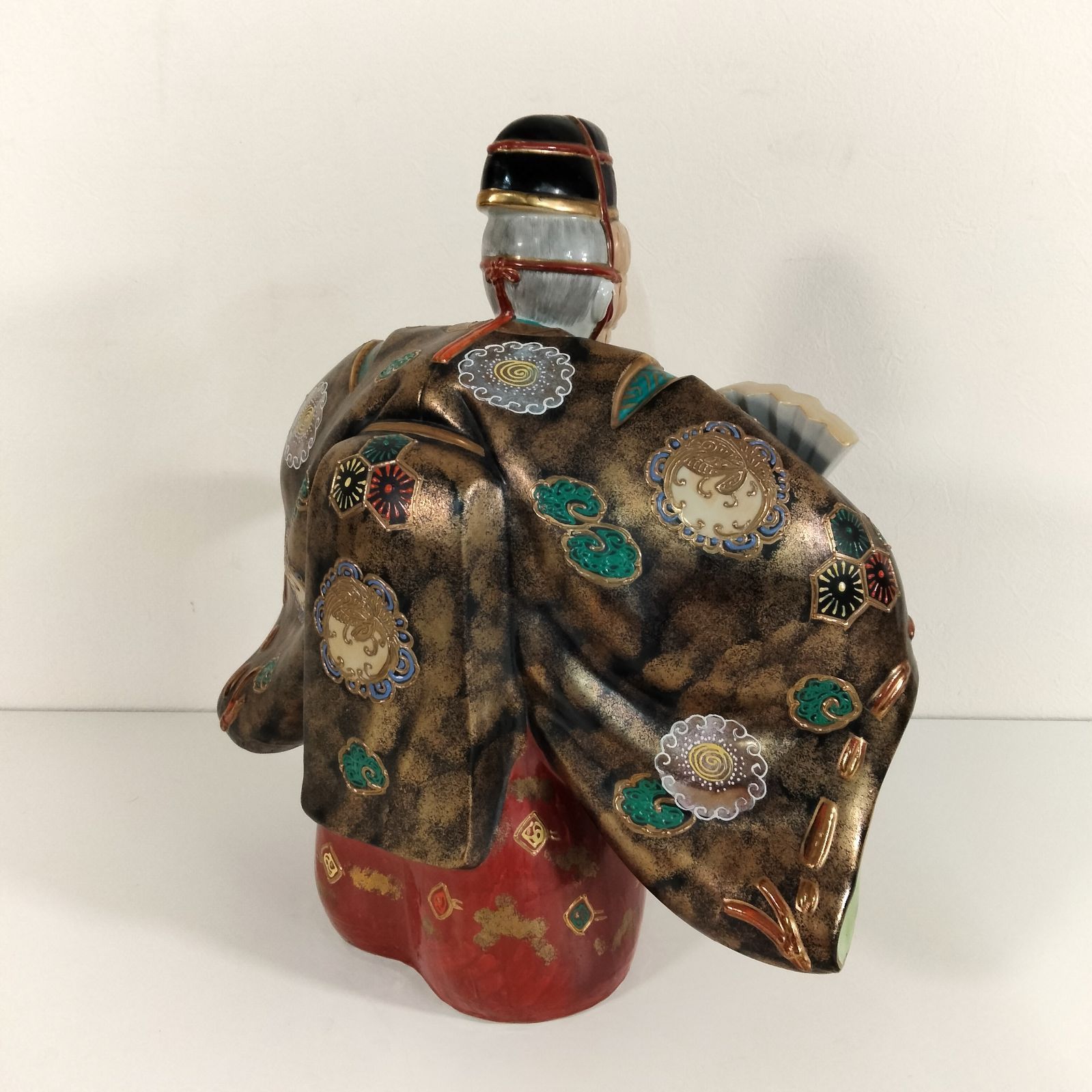 N-5781] 陶磁器 置物 縁起物 九谷焼 能 翁 - メルカリ