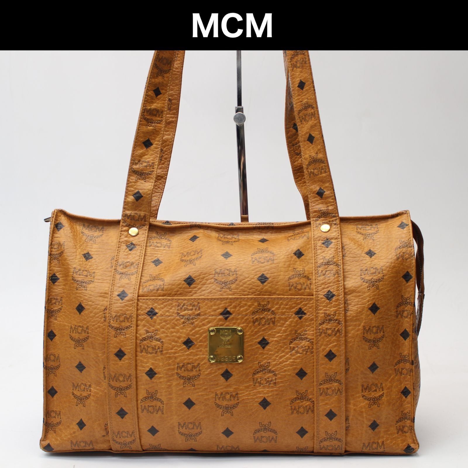 MCM（エムシーエム） ショルダーバッグ トート 茶 ブラウン　品