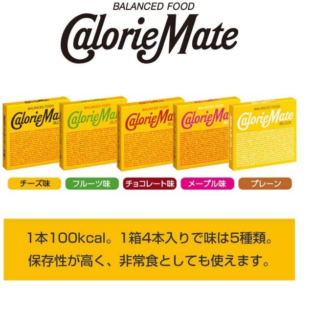 セット商品大塚製薬 カロリーメイト ブロック [フルーツ味/チョコレート味/チーズ味/メープル味] 4種セット 4本入り &times;12個