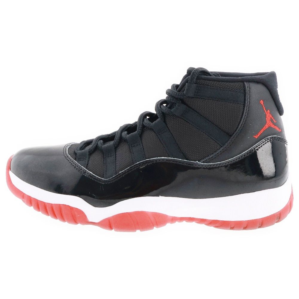 NIKE (ナイキ) AIR JORDAN 11 RETRO BRED エア ジョーダン レトロ ブレッド ハイカットスニーカー ブラック/レッド US9.5/27.5cm 378037-061