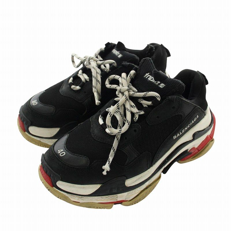 ●送料込●BALENCIAGA●TRIPLE S スニーカー Men's Triple S Sporty Sneaker in Black | Balenciaga US