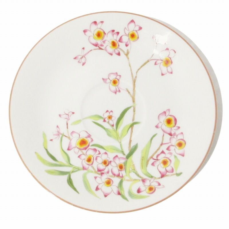 HERMES - エルメス JARDIN des ORCHIDEES オーキッドの花ティーカップ&amp;ソーサー メンズ エルメス HERMES JARDIN des ORCHIDEES オーキッドの花 18