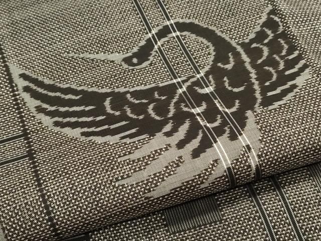 平和屋着物○本場大島紬 9マルキ 泥染め 飛鳥文 正絹 逸品 未使用  