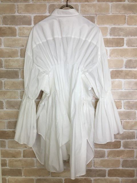 中古】日本製 ERiKOKATORi ｴﾘｺｶﾄﾘ West Pleats Shirts ｳｪｽﾄ ﾌﾟﾘｰﾂ ｼｬﾂ ﾎﾜｲﾄ F 33859271  - メルカリ