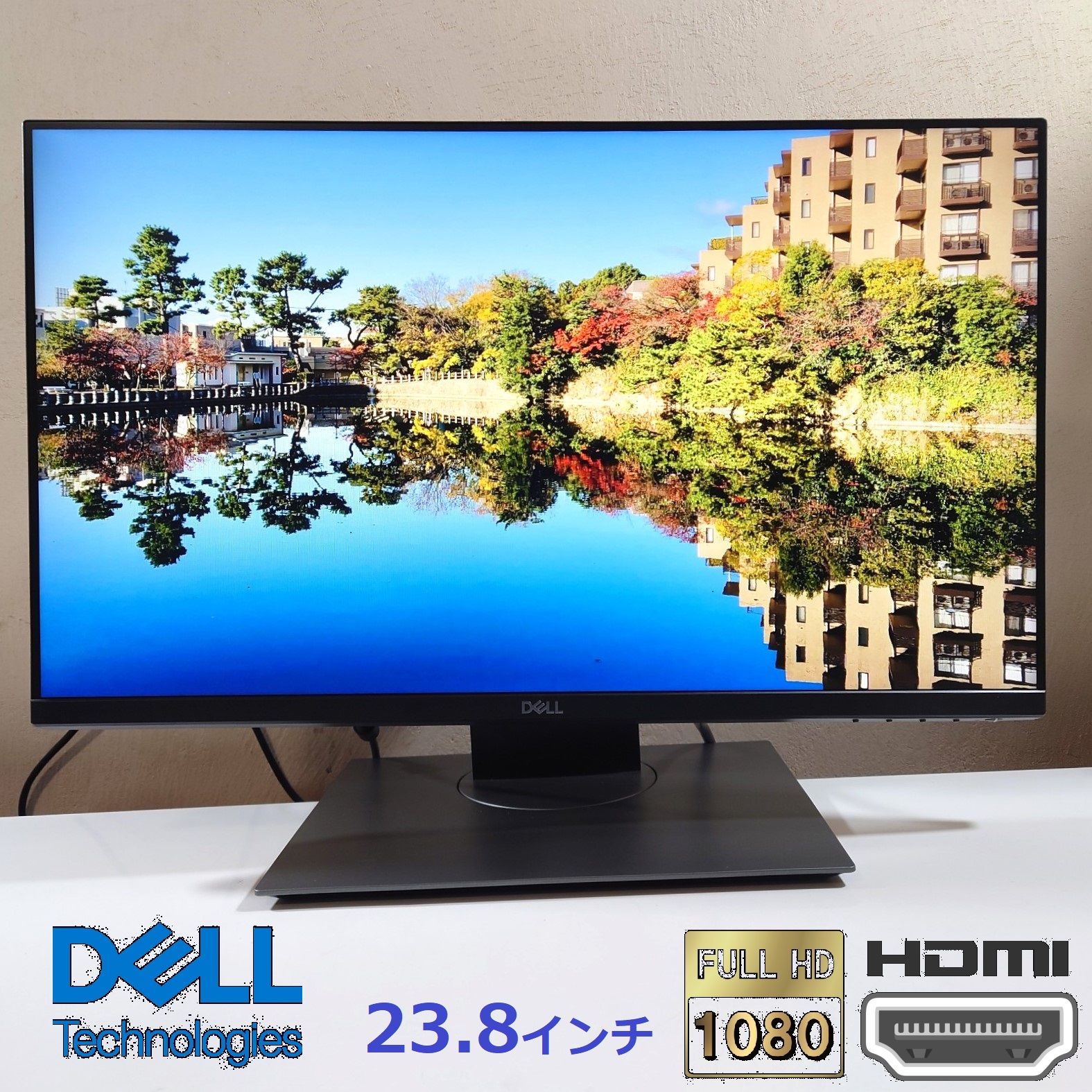 美品】モニター 23.8型 DELL P2419H FullHD ミニPC搭載可能スタンド