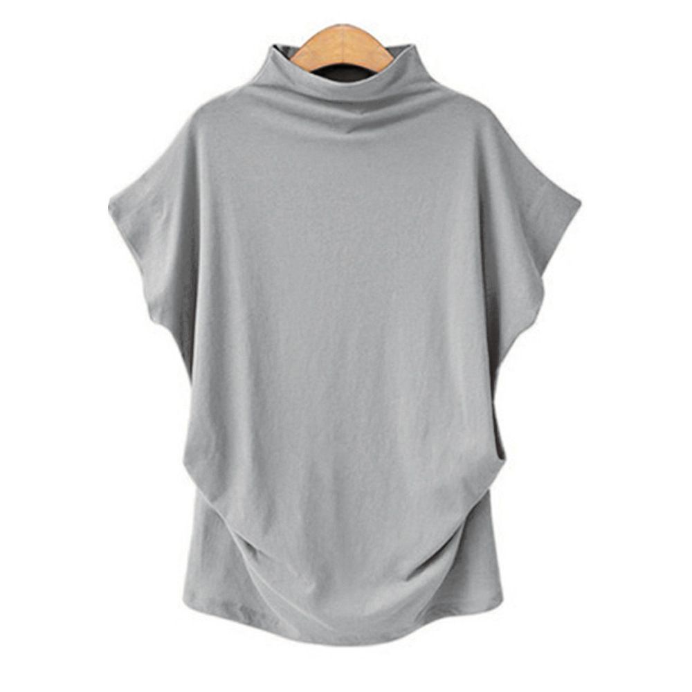 レディース ハイネックTシャツ スタンドネック ハイネック フレンチスリーブ Tシャツ 体型カバー ゆる ゆったり 半袖 無地 夏 楽天市場】【3点選んで70％OFFサマー福袋クーポン対象】 8/11 1