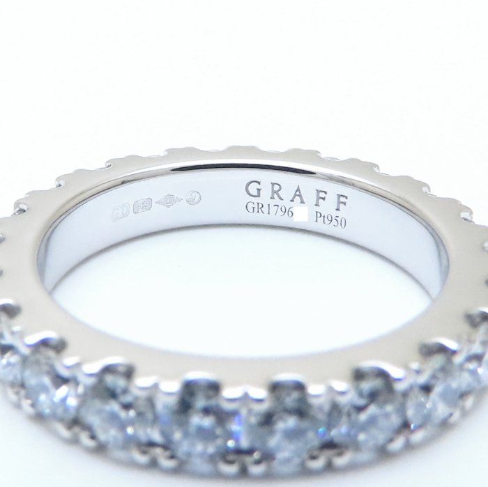グラフ指輪BOXセット◇レア極上品 GRAFF グラフ キャッスルセット リング 指輪 フルエタニティ