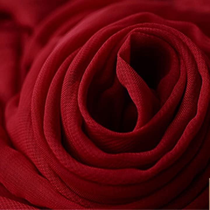 moonfarm 全16色 75D ソフト シフォン 生地 カラー 無地 手芸 布 約 5mx幅1.5m 薄手 柔軟 濃赤紫( ワインレッド)