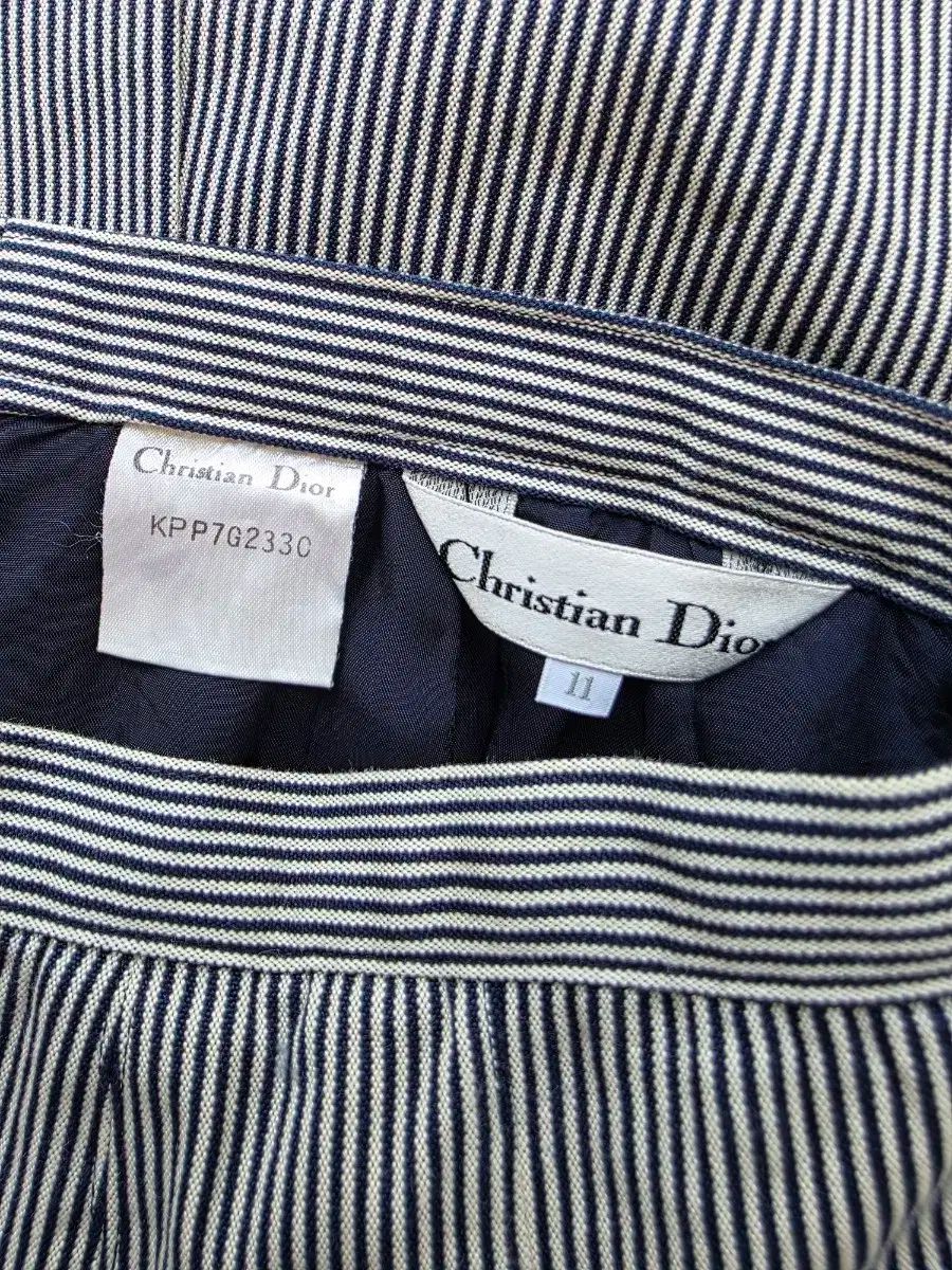 クリスチャン ディオール スカート◎ストライプ柄 フロント合馬公式アカウント2 Christian Dior クリスチャン Dior(ディオール) ストライプ