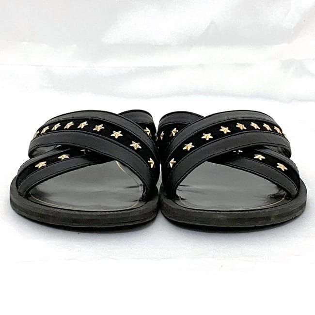 Jimmy Choo ブラック サンダル 星型刺繍 Jimmy Choo ブラック サンダル 星型刺繍