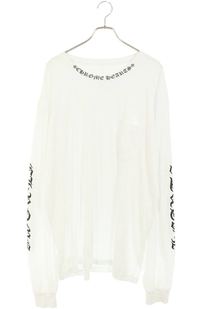 クロムハーツ CH L S 1 ネックロゴアームプリント長袖カットソー メンズ XXL