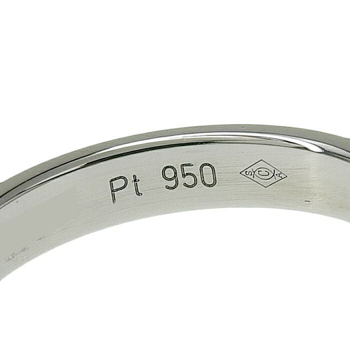 【新品同様】カルティエ　C ドゥ　ダイヤ　1P リング 指輪　PT950 カルティエ Cartier リング ワンポンドダイヤ プラチナシルバー