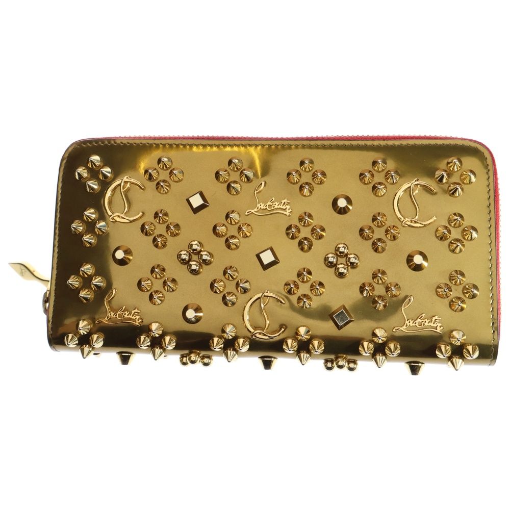 ■CHRISTIAN LOUBOUTIN パテントレザーチェーンウォレット □CHRISTIAN LOUBOUTIN パテントレザーチェーンウォレット