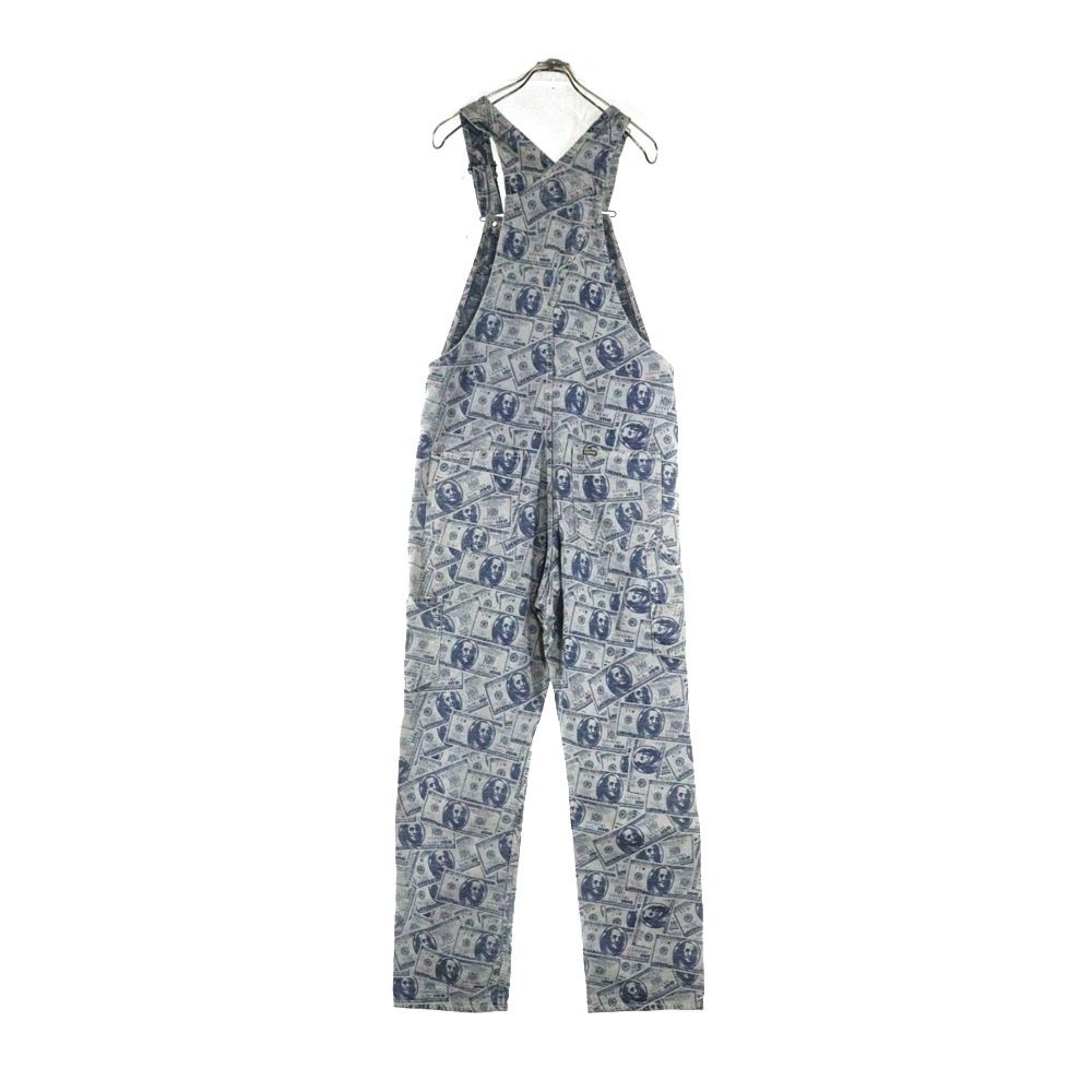 SUPREME シュプリーム 17AW 100 Dollar Bill Overalls 100ダラービル総柄 オーバーオール インディゴ