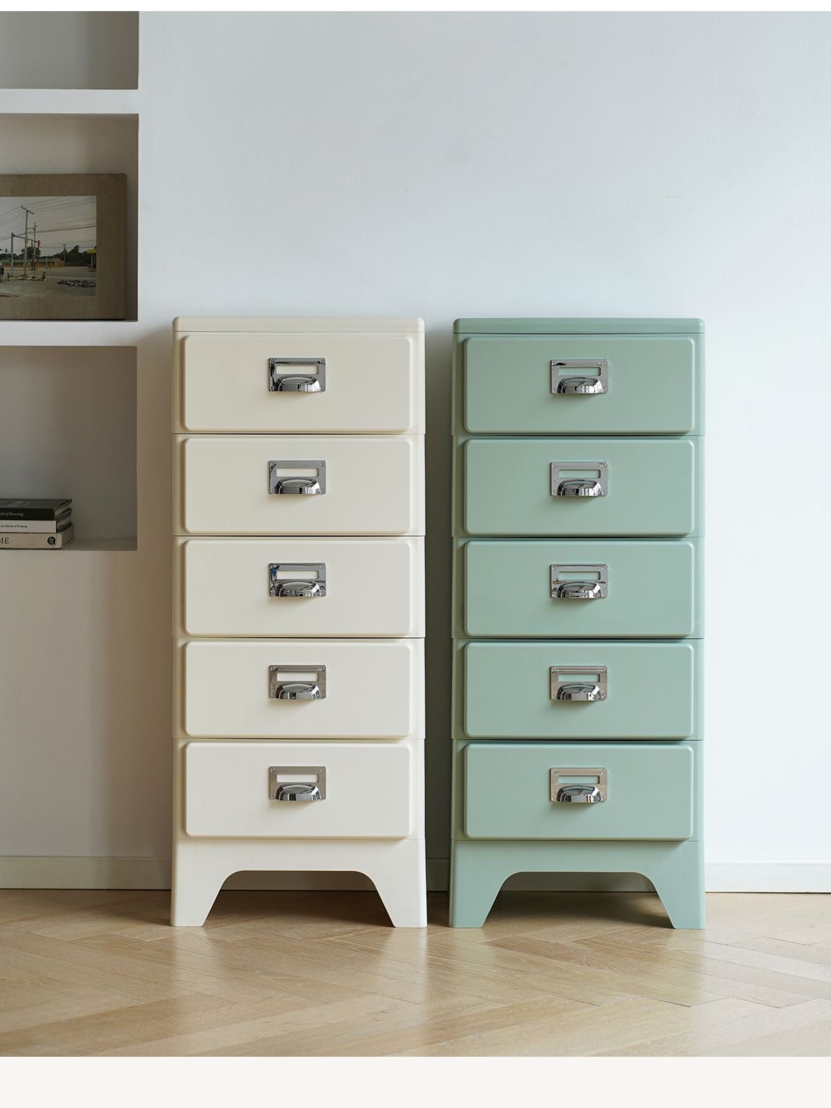 グリーン】チェスト 組立不要 3段 収納ケース 収納ボックス 引き出し