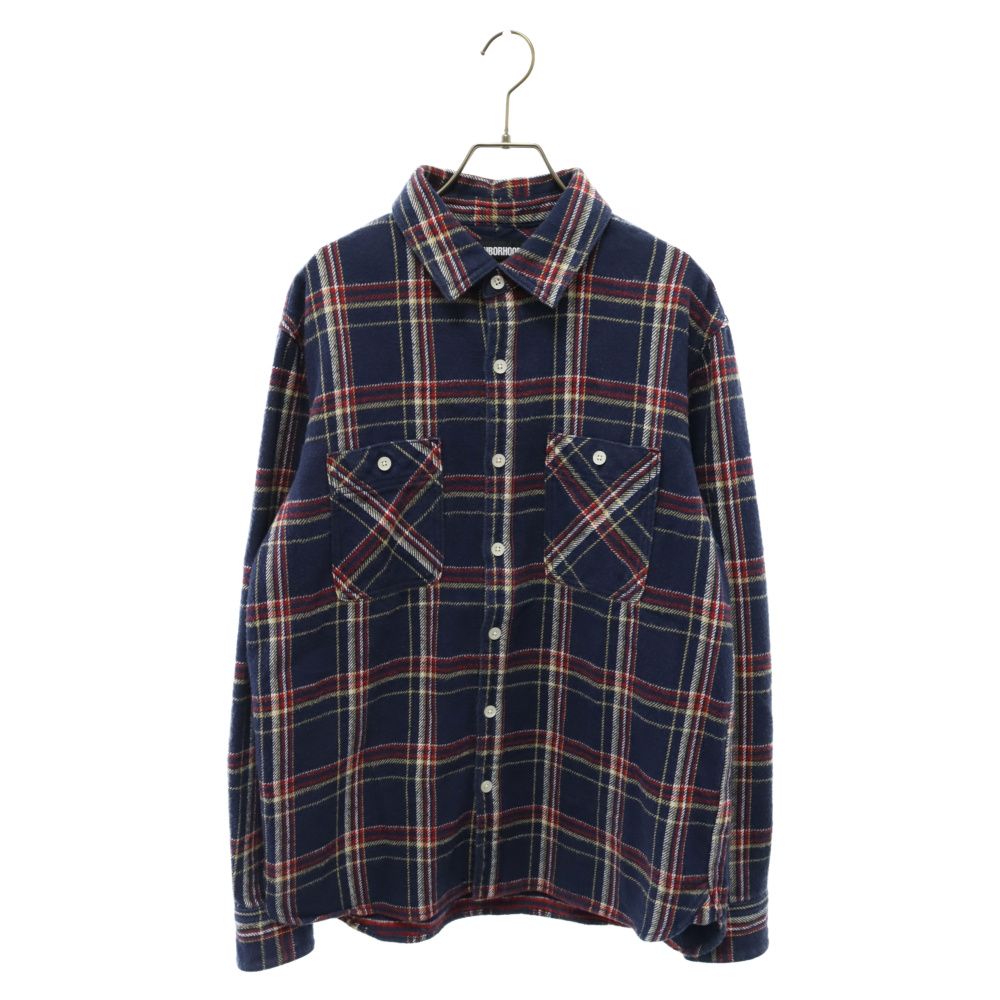 NEIGHBORHOOD (ネイバーフッド) 20AW LUMBERS C-SHIRT LS チェック柄長袖シャツ ブルー 202ARNH-SHM01  - メルカリ