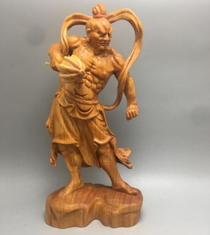 推薦☆金剛力士像 木彫仏像 仏教美術 精密細工 金剛力士像×2